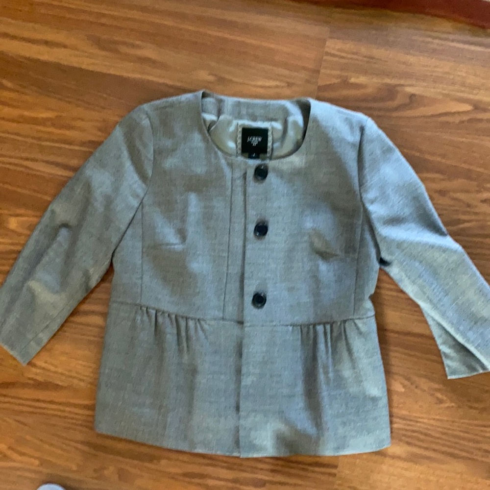 Jcrew grey suit jacket